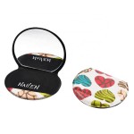 Leather Makeup Compact Pocket Mirror