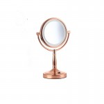 Desktop cosmetic makeup mirror with led light