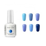 Blue Color polish Manicure Gel