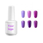 Purple Color polish Manicure Gel